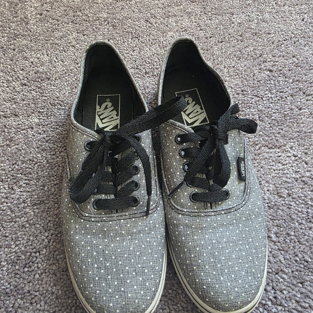 Vans Women's Black and Gray Sneakers